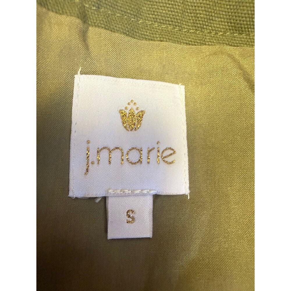 j.marie NWT 100% cotton pink and green embroidered lined skirt womens small - Picture 5 of 10